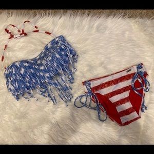 Heat brand flag bikini size small